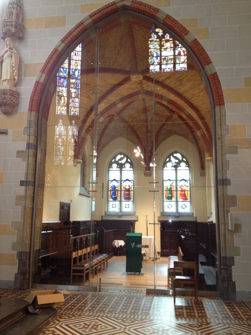 Siroco - Portes - Cloison en verre église a Bruxelles